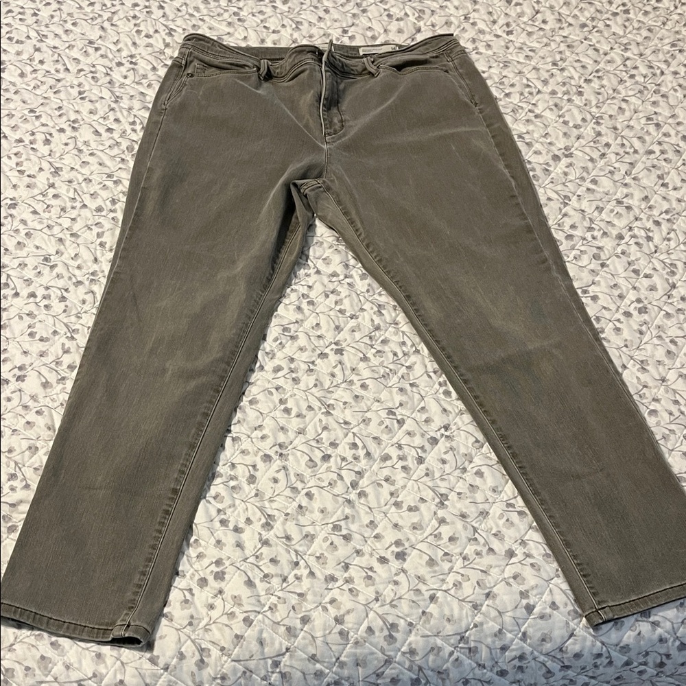 J. Jill Women's Gray Ankle & Cropped Jeans